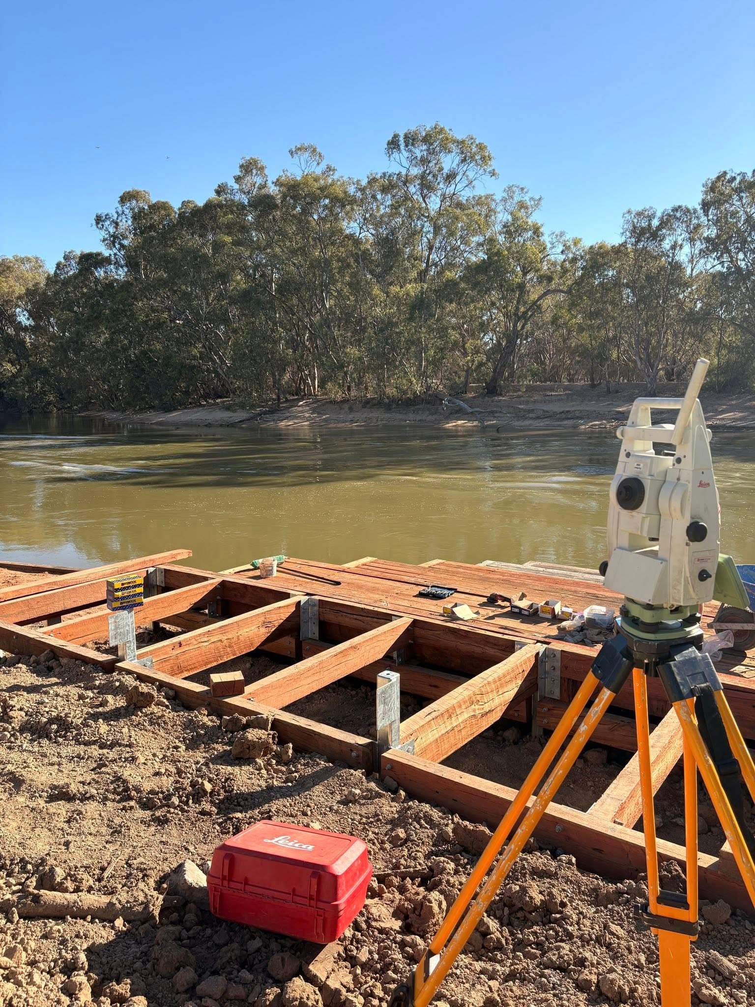 5D Surveying surveyor on site in central Victoria